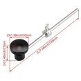 thumbnail image 4 of 2X Batteur à Pied en Aluminium avec Silicone pour Percussion (Noir), 4 of 6