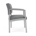 thumbnail image 4 of Lenox Steel Reception Waiting Oversize Guest Chair / Silver Steel / Gray, 4 of 5