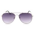 thumbnail image 1 of grinderPUNCH Oversized Classic Retro Silver Metal Frame Adult Aviator Sunglasses for Men and Women, 1 of 5
