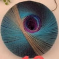 thumbnail image 2 of Segmental Dyed Rainbow Hand Knitted Thread  200g 1600m Long Invincible Magic Ball Wool Crochet Thread Rainbow Magic Ball, 2 of 7