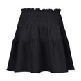 thumbnail image 3 of Women's High Waist A Line Mini Skirt - Flowy Pleated Ruffles, Cute Style for Summer Dating - S-XXL Sizes, 3 of 4