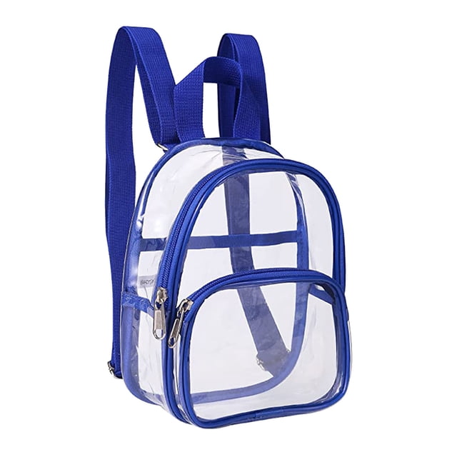Sac à Dos en PVC Transparent Robuste, Transparent, Sangle Renforcée, Approuvé pour Stade, pour École/voyage/plein Air
