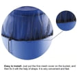 thumbnail image 4 of Bucket 2PCS Water Collection Mesh Cover Black Netting Screen Drawstring 37in Prevents Bugs  Protector For Rain Buckets Garden, 4 of 8