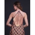 thumbnail image 3 of Bimba Geometric Printed Women Backless Halter Neck Summer Holiday BeachDress-Small, 3 of 6