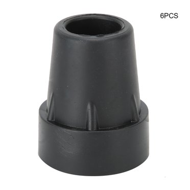 Embouts de Cannes de Marche, 6 Pcs Embouts de Canne de Marche Inférieurs Couvre-Embout Antidérapant Embouts de Cannes de Marche Meilleur de Sa Catégorie