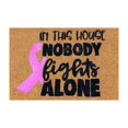 thumbnail image 1 of Tapis d'Entrée de Sensibilisation au Cancer avec Ruban Non - Intérieur Extérieur Tapis Personnalisable, 1 of 8