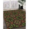 thumbnail image 3 of Ahgly Company Tapis d'Intérieur Lavable en Machine Carré Transitionnel Chêne Brun, 7 Pieds Carré, 3 of 7