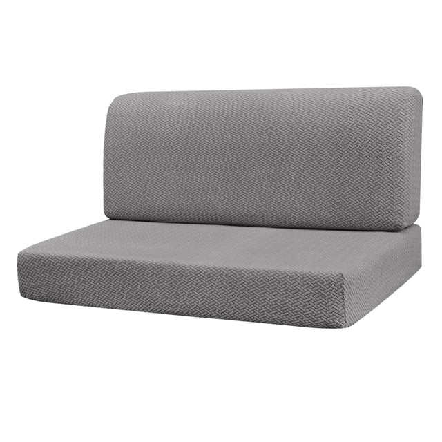 mmirethe RV Dinette Cushion Covers Easy Fitted Dark Stretch Slipcover Seat Sofa RV Elastic Gray Gray