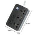 thumbnail image 2 of Household Multifunctional Bank Plug Standard Plug Perforated Band Switchs Plug Bar Wiring Board Line Length 6.5ft Socket With USB Plug, 2 of 9