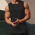 thumbnail image 1 of EOYWHK Men's Tank Tops Quick Drying Breathable Solid Color Muscle Shirts Sleeveless Crew Neck Lounge Tops for Gym Fitness, 1 of 9