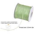 thumbnail image 3 of Unique Bargains Beading Thread Bracelet Weave Bead Craft Cord 0.5mm 159M/Roll (173-Yards) Decorative String, Light Green, 3 of 7