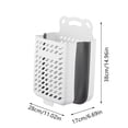 thumbnail image 3 of Ohufall Wall Hanging Foldable Dirty Laundry Basket Large Capacity Hole-less Design For Home Bathroom Clothes Storage Laundry Basket Storage Basket Collapsible Laundry Baskets, 3 of 7