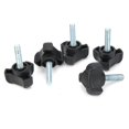 thumbnail image 1 of 5Pcs M6 25mm / 1in Longueur de Vis Poignée de Verrouillage Réglable Poignée Main-Torsion Travail Économie Vis de Verrouillage, 1 of 8