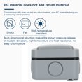thumbnail image 4 of tredstone Outdoor Waterproof Switch Garden Swimming Pool Anti Rainstorm Splash -Proof Wall Light Switch 1 Open, 4 of 9