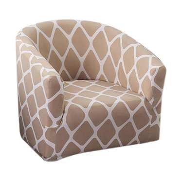 Club Chair Slipcover Tub Chair Cover Non-Slip Elastic Stretchable Armchair Cover pattern 1