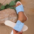 thumbnail image 3 of Jovati Beach Slippers for Women, PU Upper, Non-Slip Sole, Round Toe, Flat Design, Breathable Lining, Summer Outdoor Casual Wear, 3 of 10