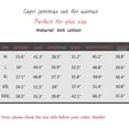 thumbnail image 4 of Women's Sleepwear Tops with Capri Pants Pajama Sets, 4 of 4
