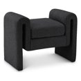 thumbnail image 1 of Meridian Furniture Banc en Tissu Noir Stylet, 1 of 7