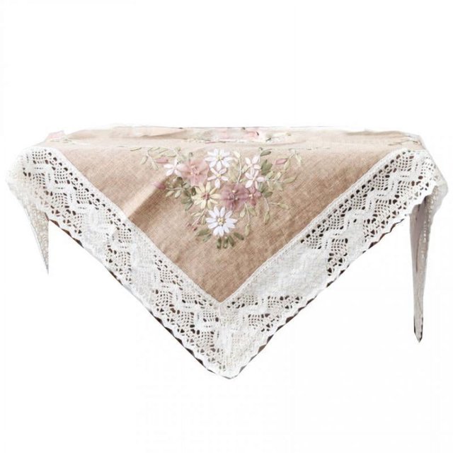 veasfak Kit de Nappe de Point de Croix Estampé Imprimé pour le Café de Broderie