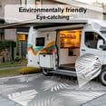 thumbnail image 5 of DEORAB Tapis d'Extérieur 180 X 270 cm, Imperméable, Léger et Réversible, en Plastique, Gris et Blanc, Idéal pour Terrasse, Camping Ou Autre Occasion., 5 of 5