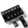 thumbnail image 4 of 2 Pcs 1 Set Pill Boxes 7-day Pill Containers Simple Compartment Boxes (Black), 4 of 5