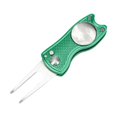 thumbnail image 2 of Golf Pitch Divot Repair Switchblade Ball Marker Ball Marker Groove Cleaner Green, 2 of 8