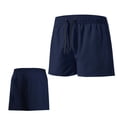 thumbnail image 3 of Plebaso Mens Running Shorts with Brief Liner Workout Drawstring Lightweight Training Athletic Gym Shorts, 3 of 7