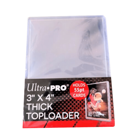 Ultra Pro 55pt Top Loaders (25ct) - 3" x 4" Thick Rigid 55 pt Card Toploader