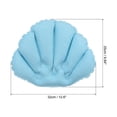 thumbnail image 2 of Unique Bargains Inflatable Bath Pillow with Suction Cups, Terry Cloth Covered Neck Support (Blue, Green) 2 Pack, 2 of 6