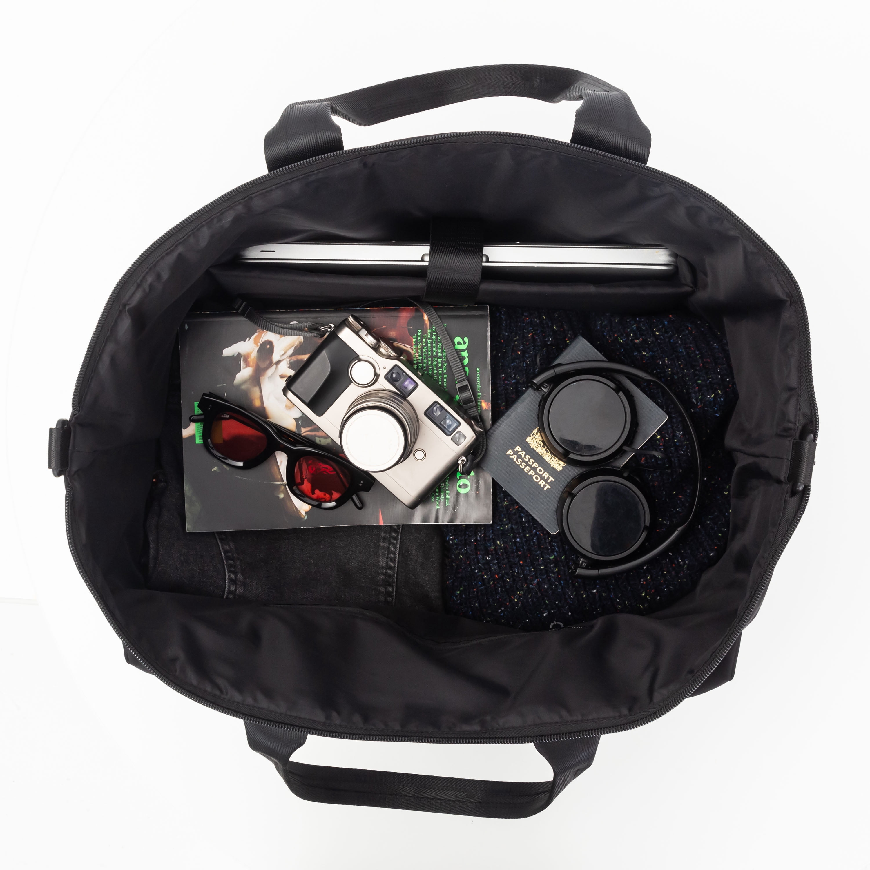 Jetstream Sac Week-End 20 po, Sac de Voyage avec Pochette pour Ordinateur Portable, Noir