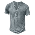 thumbnail image 1 of Cameland Pull Décontracté pour Hommes, Col Rond, Manches Courtes, T-Shirt, Blouse, 1 of 5