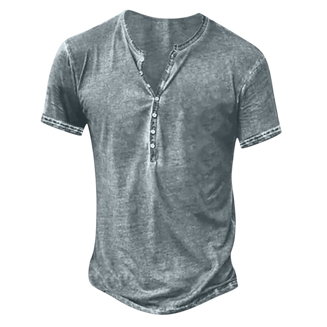 Cameland Pull Décontracté pour Hommes, Col Rond, Manches Courtes, T-Shirt, Blouse