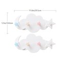 thumbnail image 2 of 2pcs Lovely Cloud Moon Star Shaped Hooks Adhesive Wall Hangers Wall Racks (White), 2 of 9
