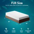 thumbnail image 2 of Sleepgram Breathable Sweat Proof Cotton Mattress Protector, Full, White, 2 of 10