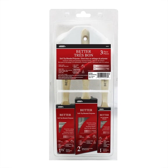 Pintar Manufacturing Corp. Better 3-Piece Paint Brush Set