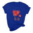 thumbnail image 4 of Meichang Chemises pour Femmes Joyeuse Saint-Valentin Hauts T-Shirts Graphiques Cœur en Bonbon Hauts Col Rond Coupe Ample Manches Courtes T-Shirts Saint-Valentin pour Femmes, 4 of 5