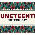 thumbnail image 3 of Colorful Design Juneteenth Celebration Banner Ethnic Pattern Freedom Day Banner Durable Polyester Juneteenth Decor for National Holiday African American Celebration Indoor Outdoor Decoration, 3 of 3