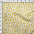 thumbnail image 4 of oneOone Velvet Yellow Fabric Geometric Sewing Craft Projects Fabric Prints By Yard 58 Inch Wide, 4 of 4