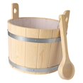 thumbnail image 1 of koolsoo 17L Wood Sauna Barrel and Ladle Bath Bucket SPA Accessory for SPA Sauna Home, 1 of 9