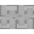 thumbnail image 1 of Ahgly Company Machine Washable Indoor Rectangle Transitional Silver Gray Area Rugs, 6' x 9', 1 of 7