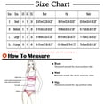 thumbnail image 3 of EGNMCR Bikini Ensemble pour Femmes Bikini Imprimé Bretelles Bikini Décolleté en V Profond Maillot de Bain Deux Pièces Ensemble Maillot de Bain Trois Pièces, 3 of 7