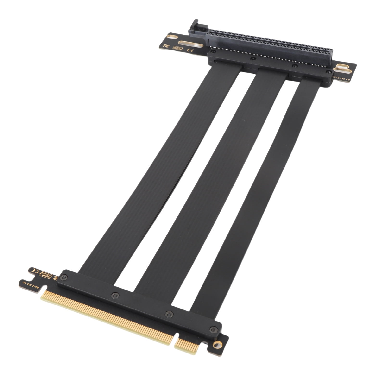 PCI E 4.0 X16 High Speed Flexible Extender Card, PCI Express 4.0 X16 GPU Riser Cable with Cable Protector for RTX 4090 Ti 8900 XT Gaming AI Applications