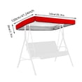 thumbnail image 2 of All Season Outdoor Swing Chair Protective Cover with Versatile Design Made from Durable 190T Polyester Coating Fabric for Optimal Shelter, 2 of 6