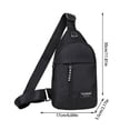 thumbnail image 3 of Bag Strap Crossbody,Strap Bag Crossbody Backpack with With Headphone Hole Strap Backpack Hiking Backpack Multipurpose Crossbody Chest Bag,Backpack for Hiking, 3 of 9