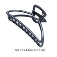 thumbnail image 2 of maskred Pinces de Mode Grand Style Simple à Portée de Main Style Simple Robuste Exquis Accessoires Barrettes pour Femmes Noir/arc 1Set, 2 of 6
