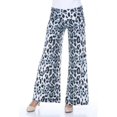 thumbnail image 1 of White Mark Printed Palazzo Pants, 94-Grey Cheetah - Extra Large, 1 of 5