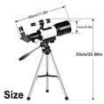 thumbnail image 3 of Heliisoer Astronomical Telescope For Adults Children Profession Refractor Telescope 400mm Focal Length High Magnification Telescope For Beginners Gift 150X, 3 of 9