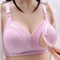 thumbnail image 1 of Womans Nursing Bra Front Release Glossy Comfortable Breathable Bra Underwear No Rims, 1 of 9