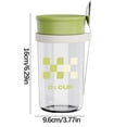 thumbnail image 2 of EGNMCR Cups Portable Graduated Breakfast Glass Jar And Coffee Cup With Lid Spoon Graduated breakfast cup, 2 of 2