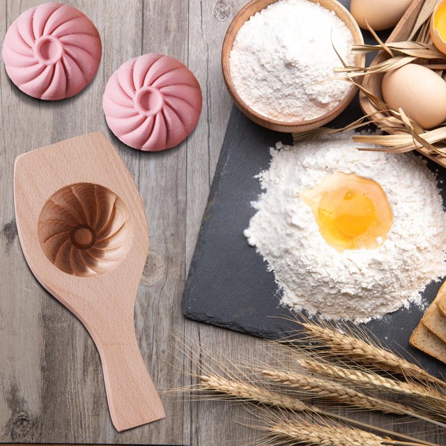 Yhmxh Kitchen Gadgets Kitchen Essentials Beautiful Flower Pattern DIY Cake Wooden Hand Made Cake Mould For Muffin Cake Cook Cracke Chocolate Pumpkin Pie Kitchen Aid Attachments Kitchen Accessories